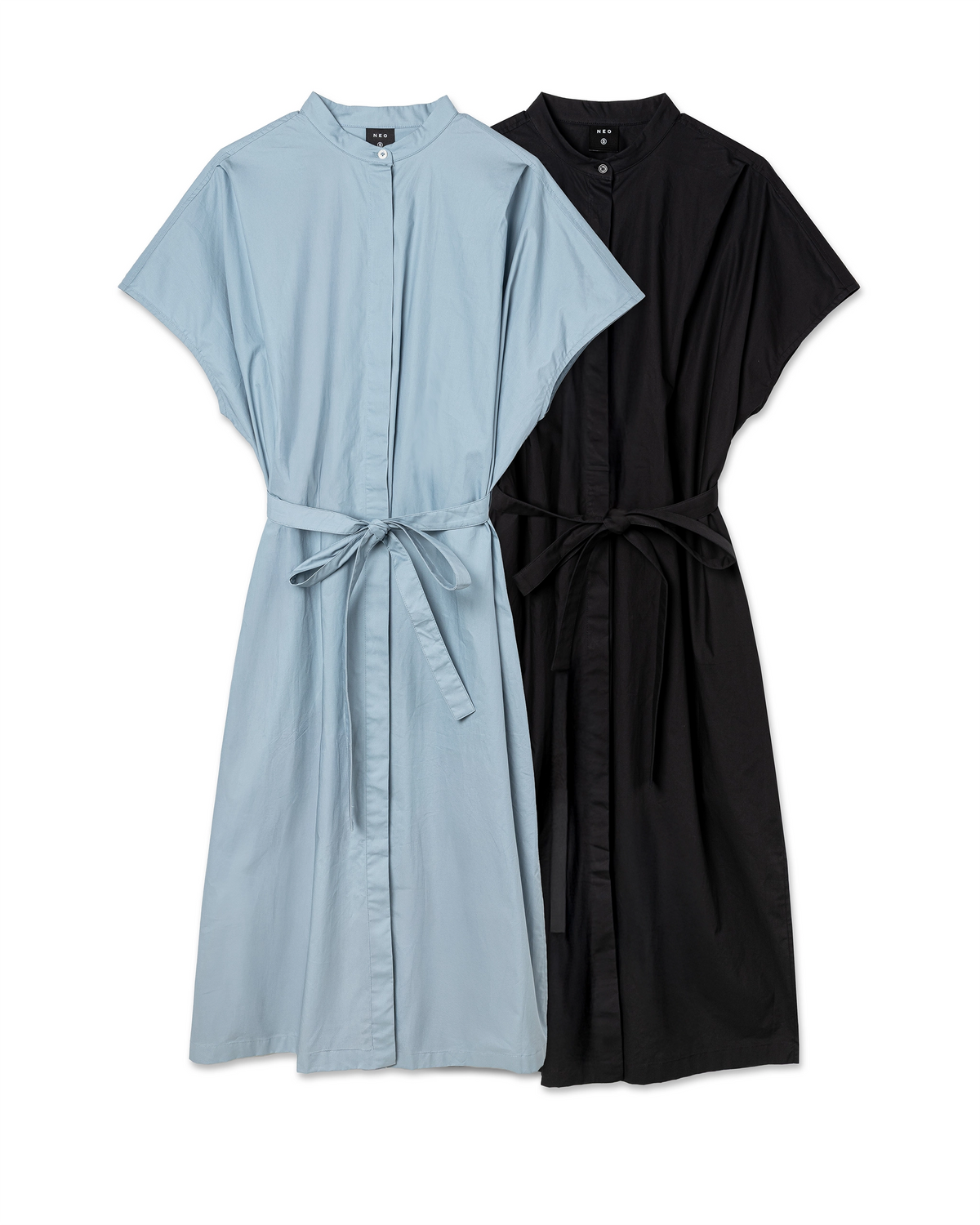 Column Sash Midi Dress
