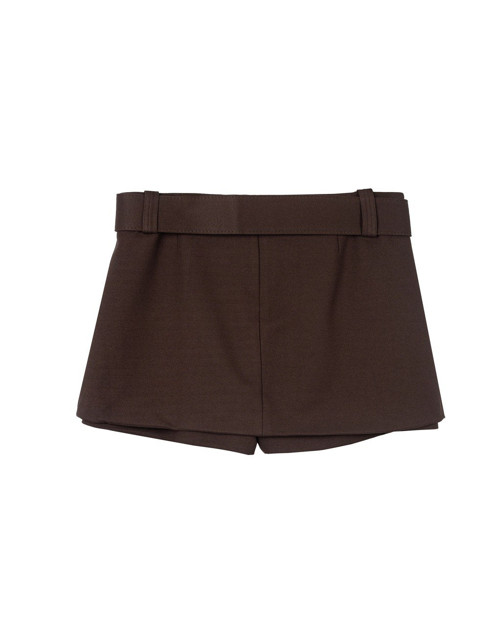 Tailored Belted Mini Shorts