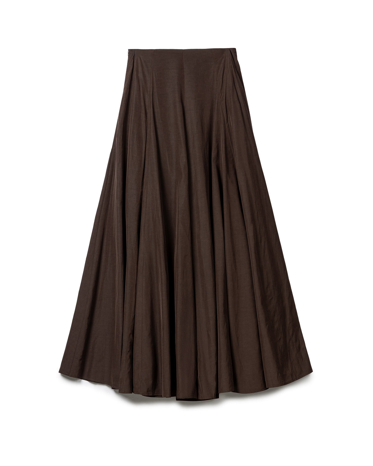 Fluid Pleated Flared Skirt