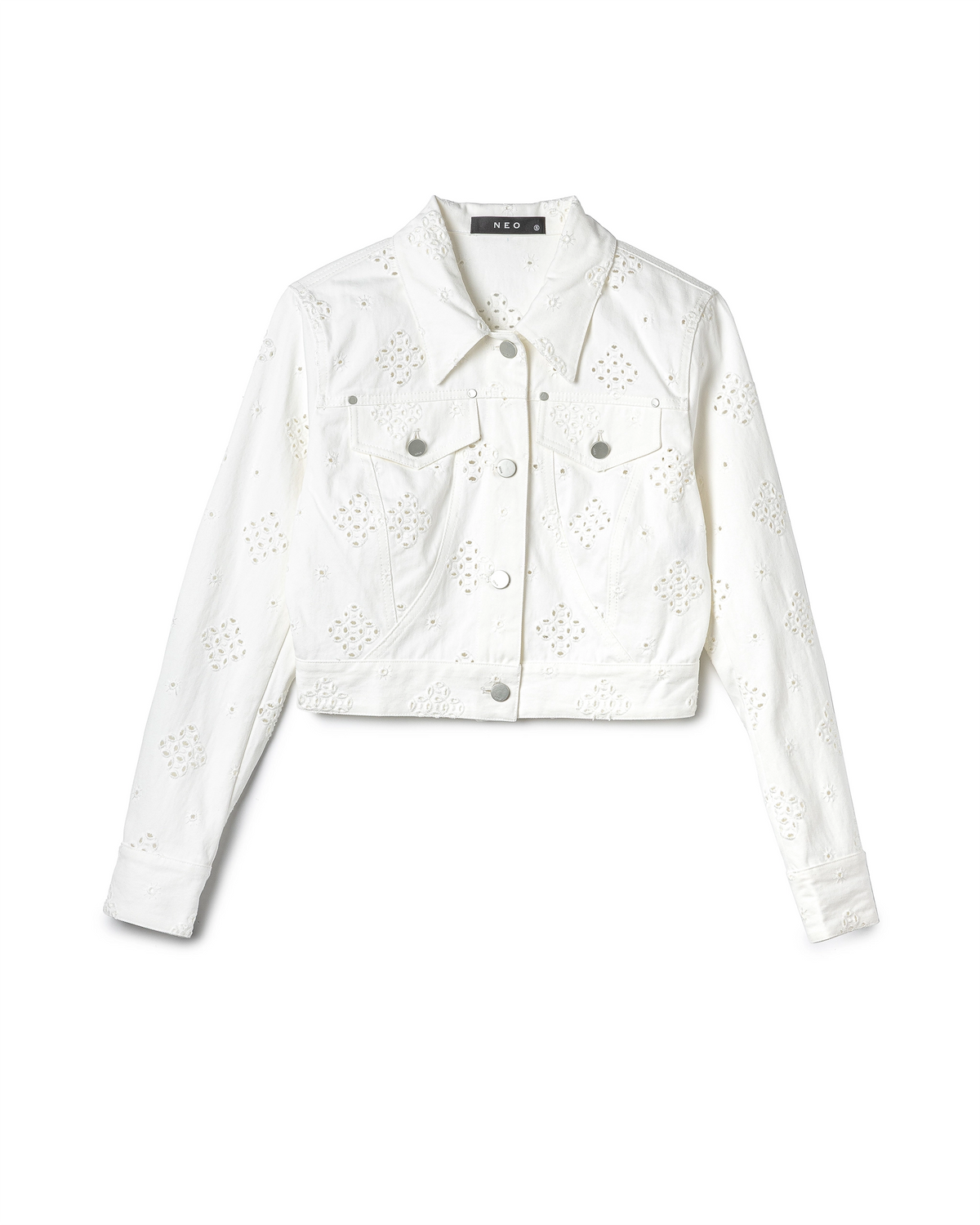 Broderie-Anglaise Denim Jacket