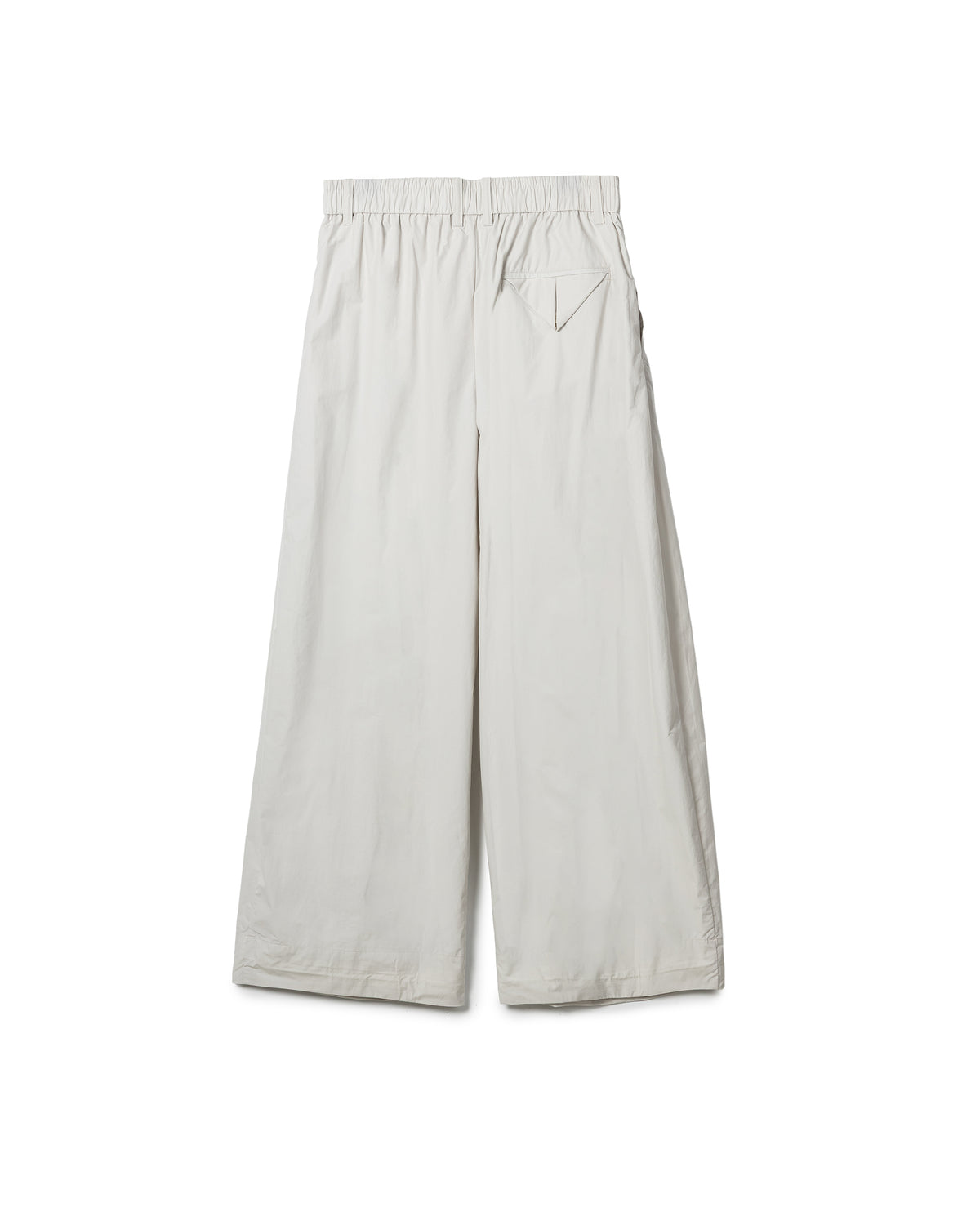 Relaxed pleated wide-leg trousers