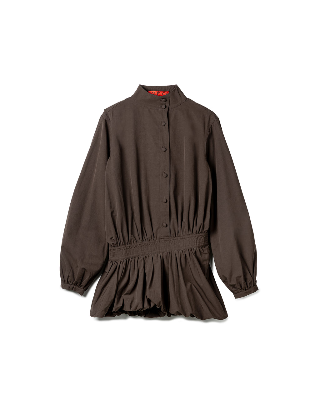 Vol.3 Ch.2 Sculptural Smocked-Waist Blouse (PolkaDot)