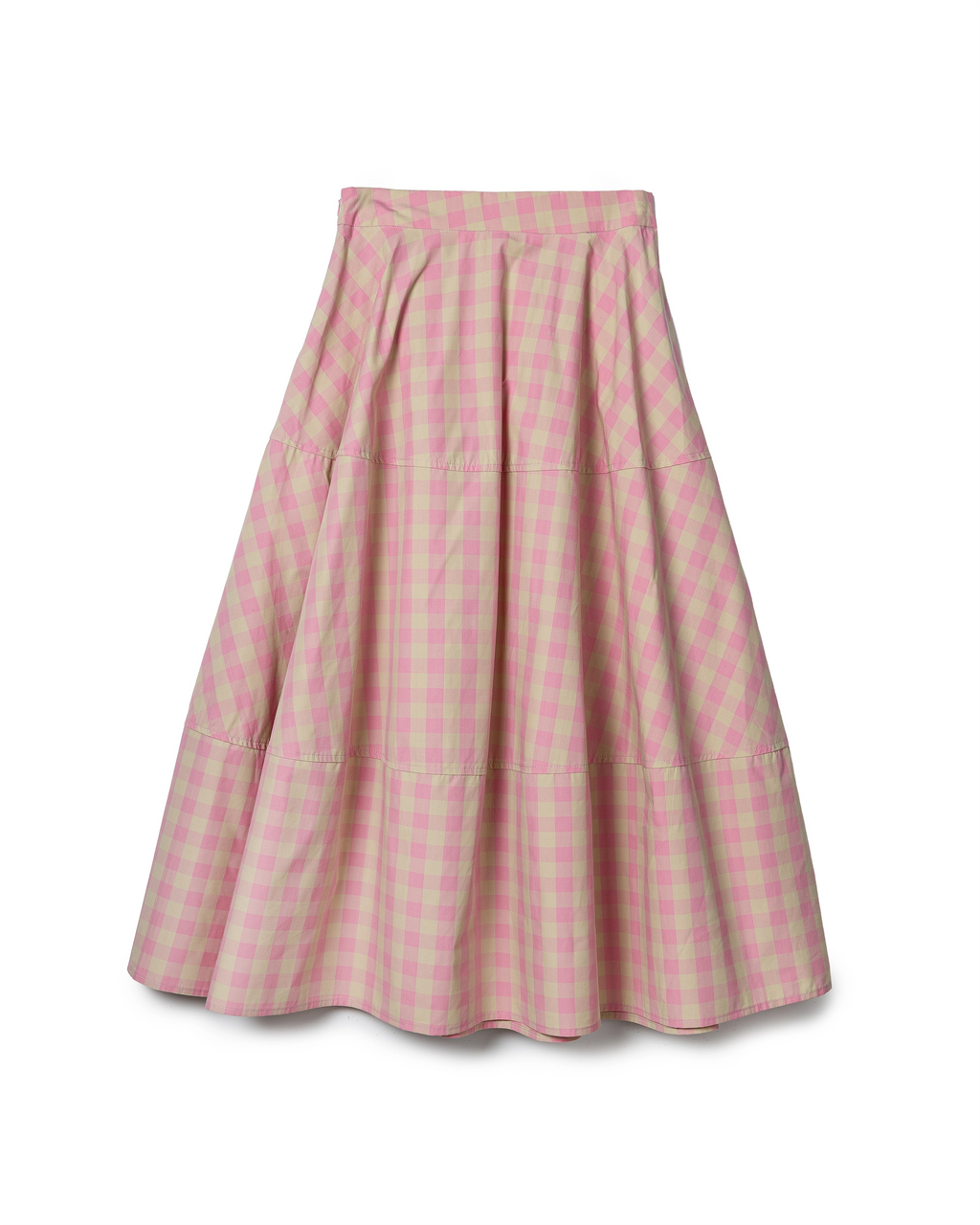 Check Midi Skirt