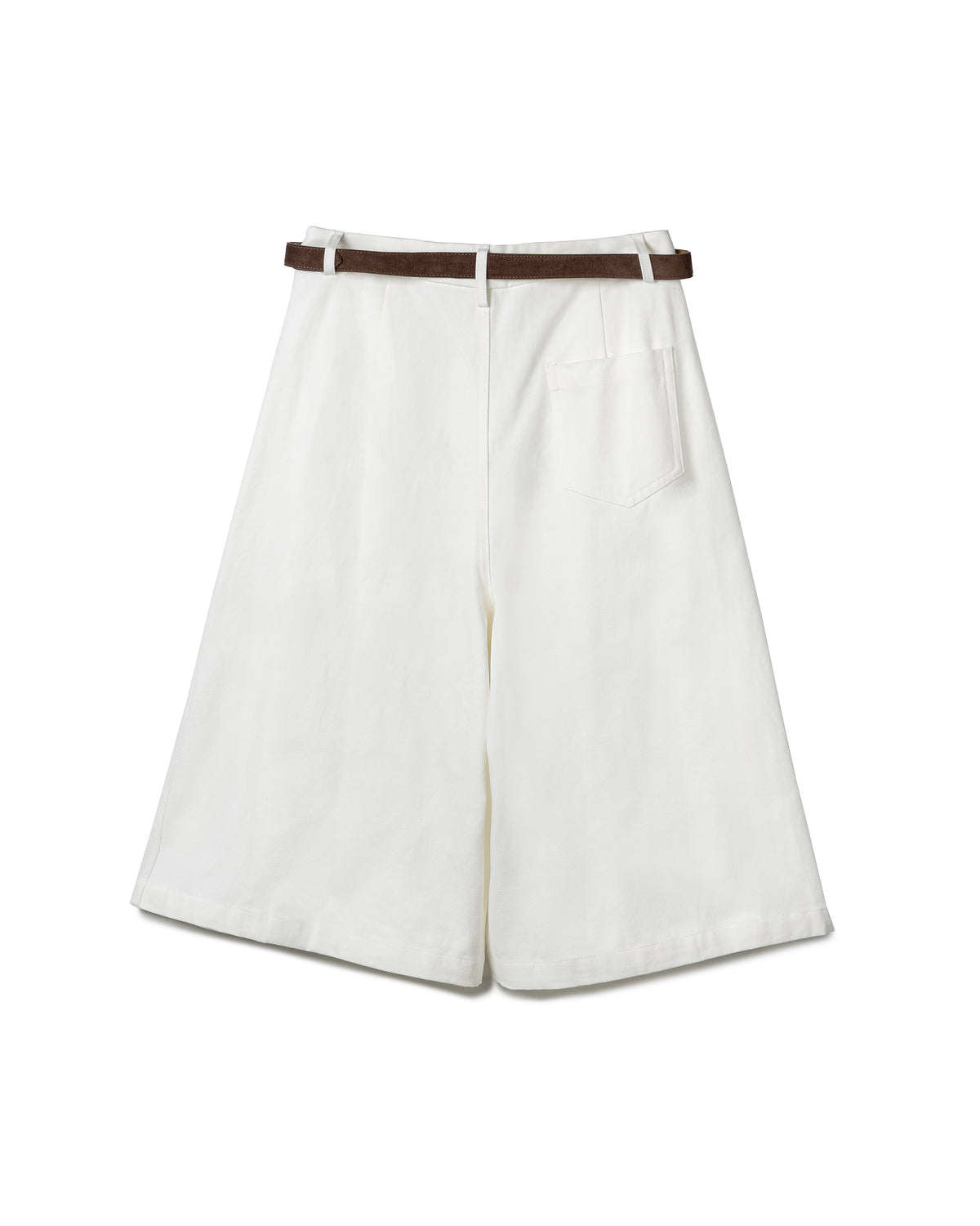 Refined Pleated Cotton Culottes