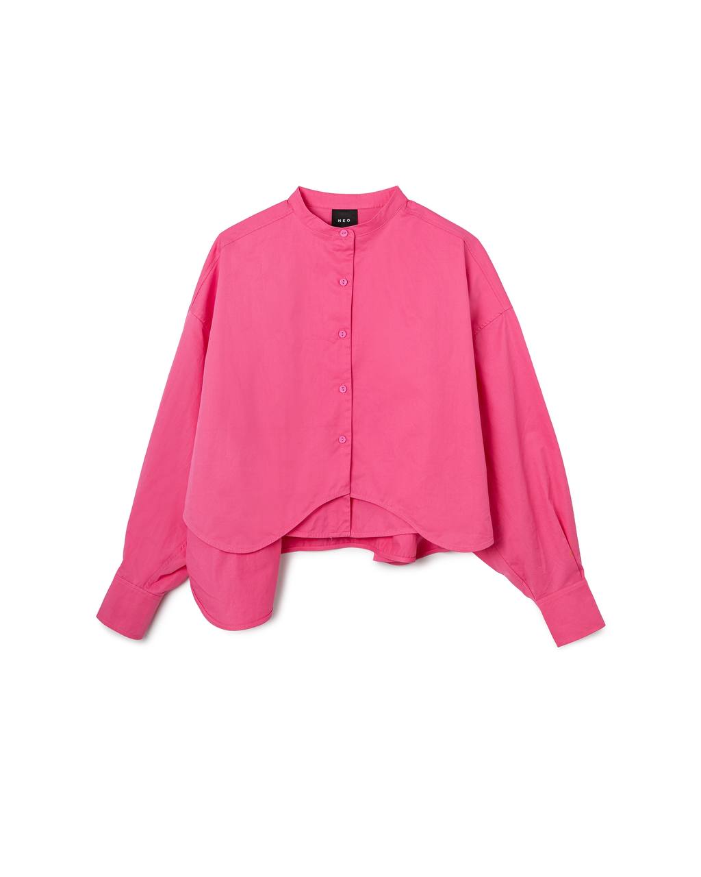 Layered Curve Hem Shirt