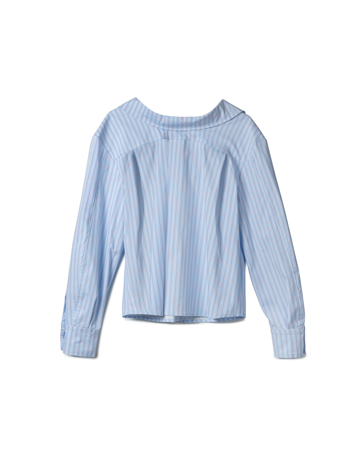 Vol.3 Ch.2 Minimalist Drawstring-Collar Poplin Blouse