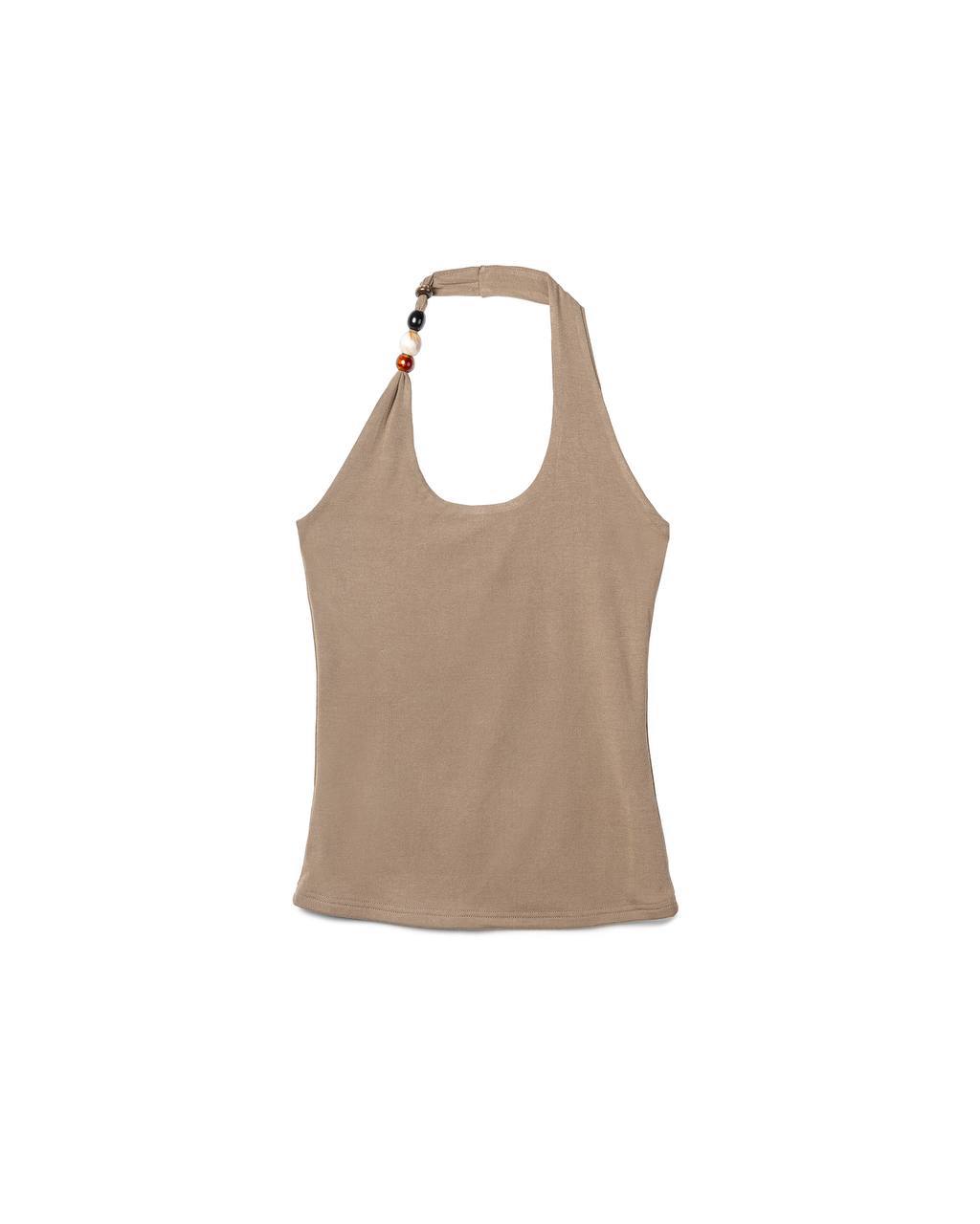 Beaded Halter Top
