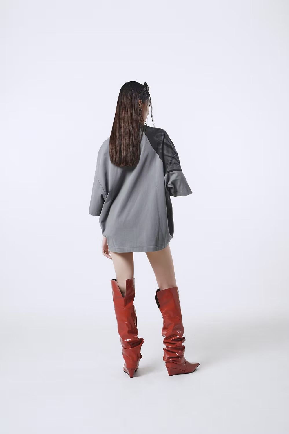 DOUBLE BACK Print Wrong T-Shirt Oversized