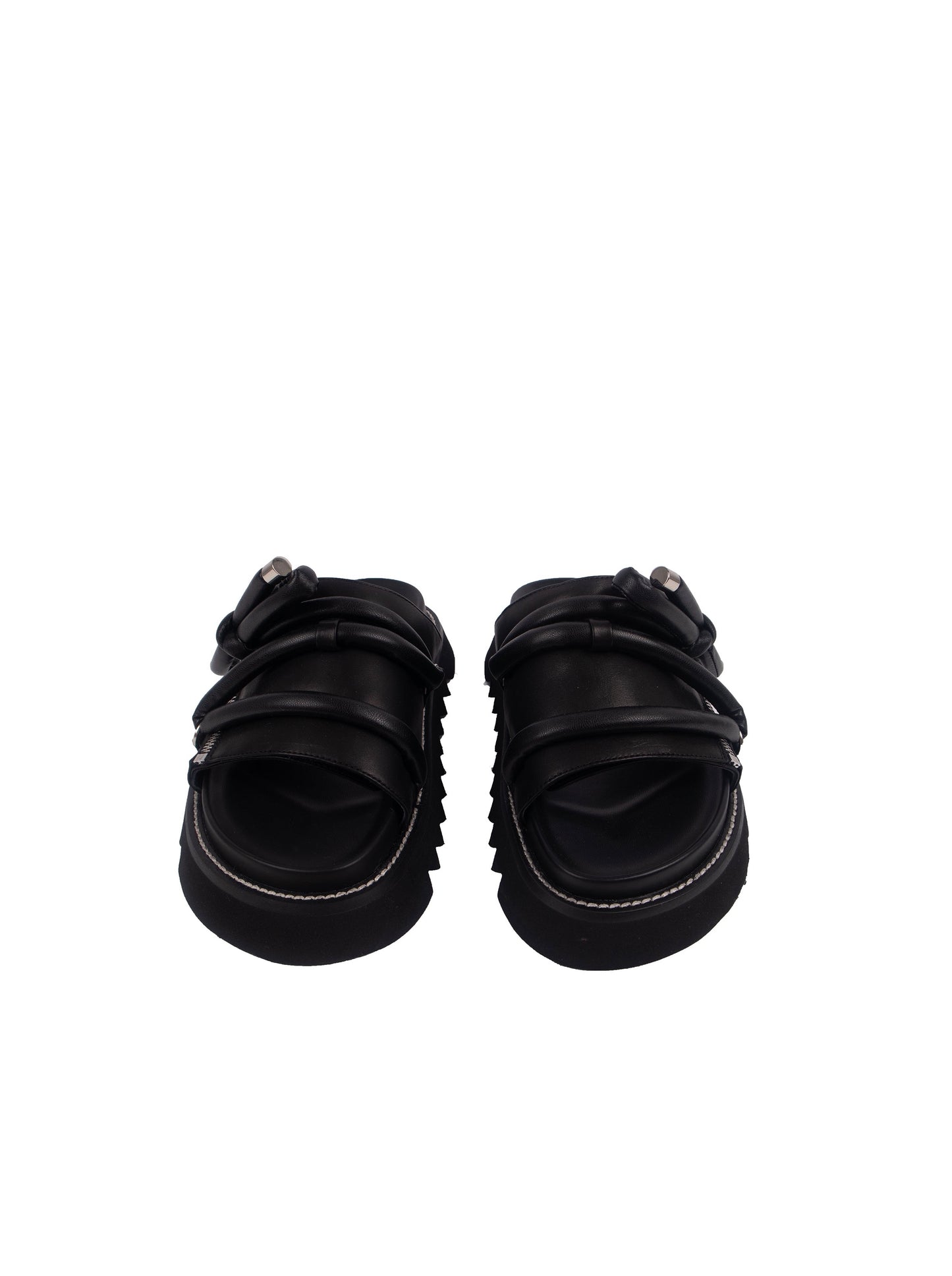 N E O Leather Slides With Bow