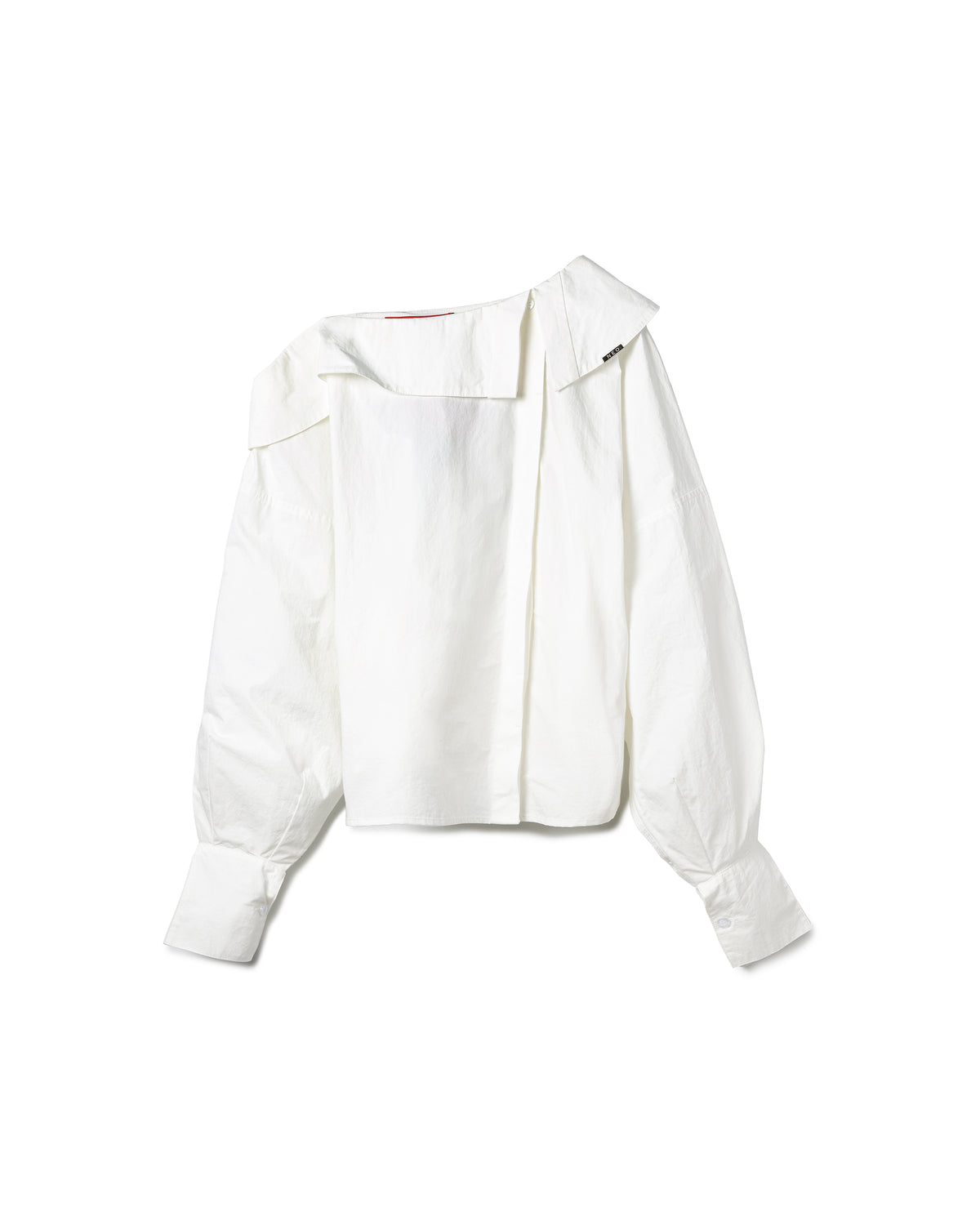 Vol.3 Ch.2 Off-shoulder Collared Cotton Shirt