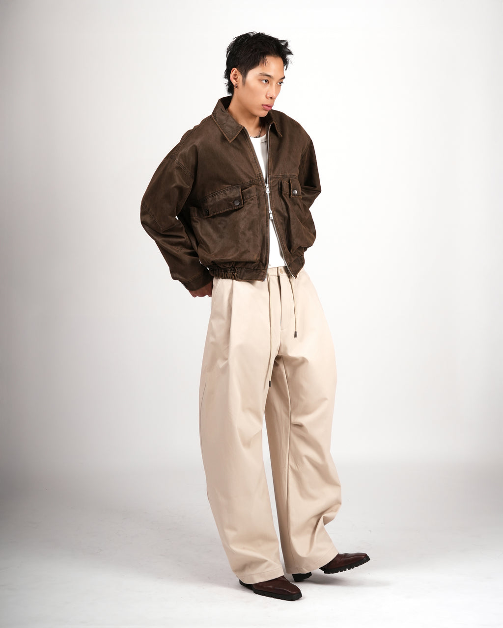 Vintage Utility Cinched Jacket