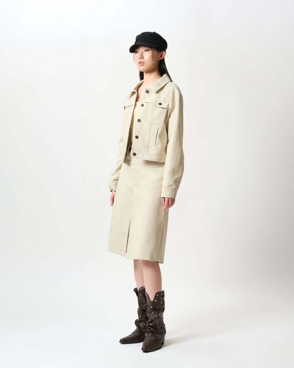 Refined Utility Cotton-Twill Jacket