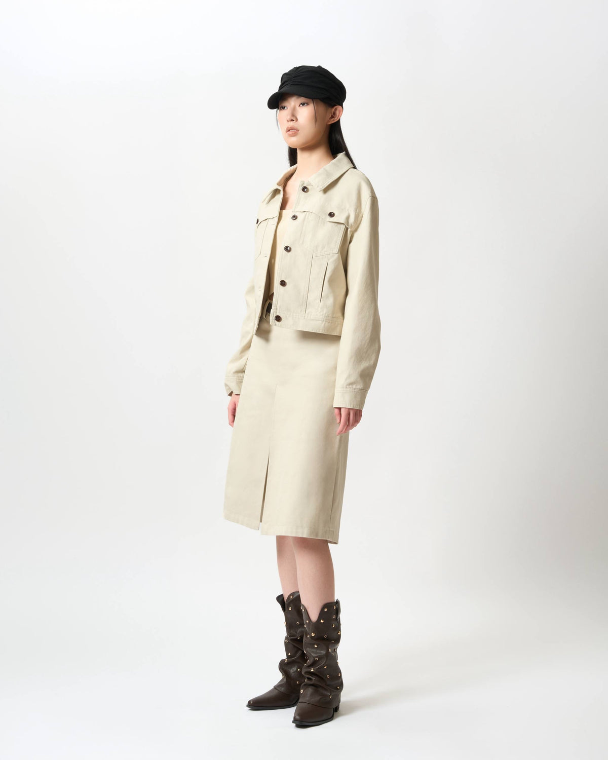 Refined Utility Cotton-Twill Jacket