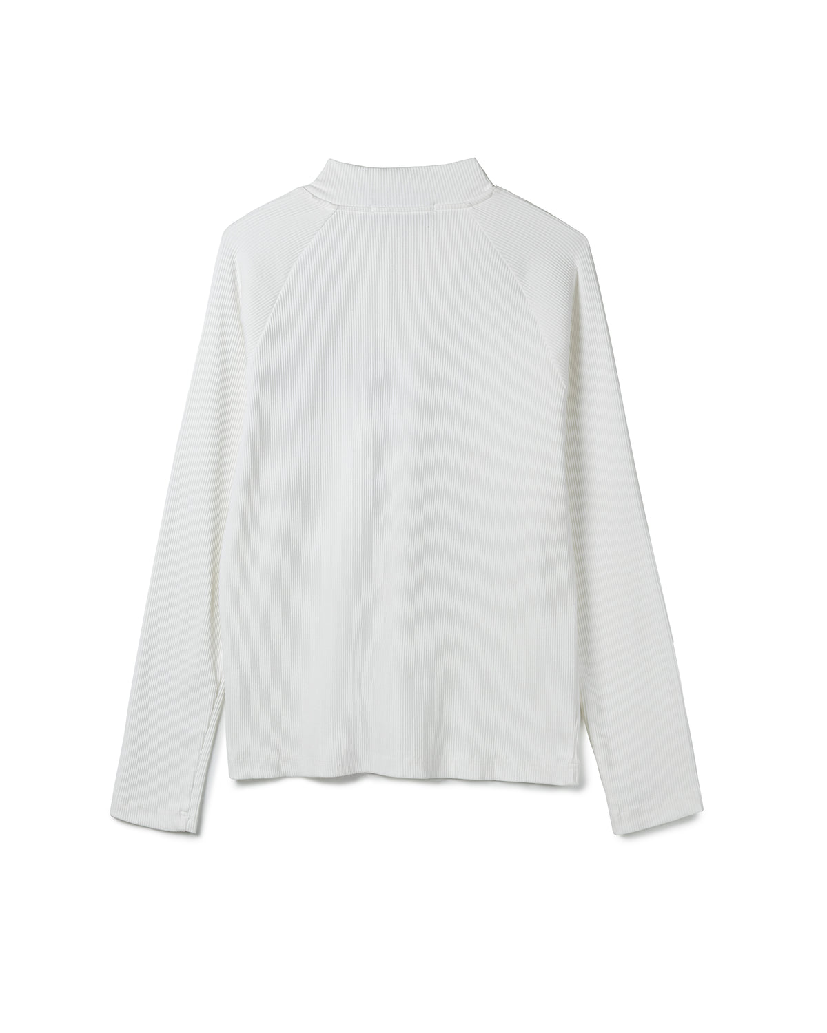 Ribbed Knit Half-Zip Top