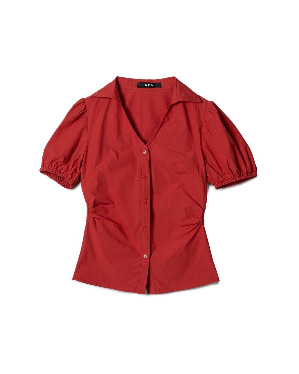 Puff-Sleeve Blouse