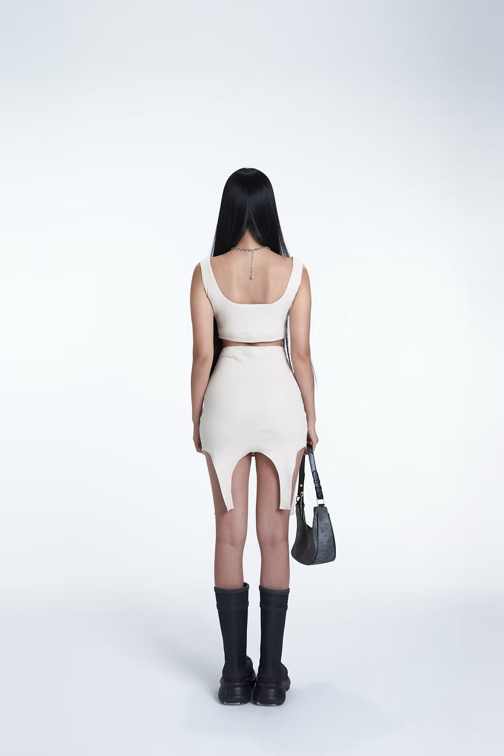 DOUBLE BACK Double Top Dress