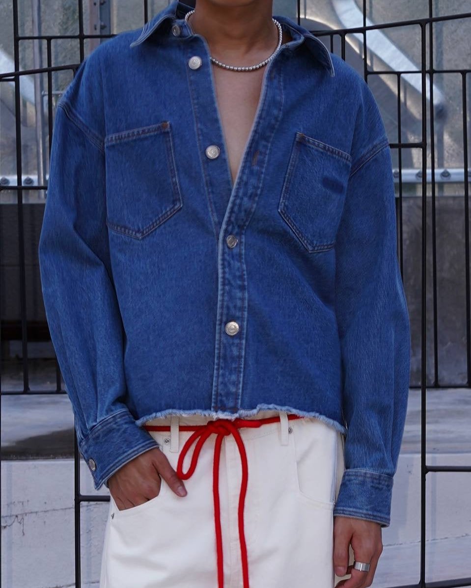 Raw Edge Denim Jacket