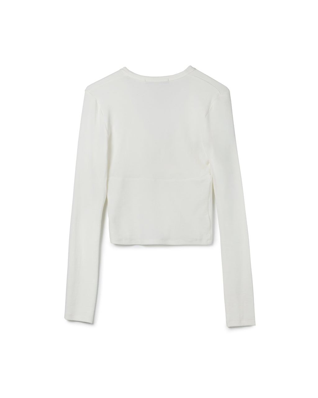 Fitted V-neck Ribbed Top