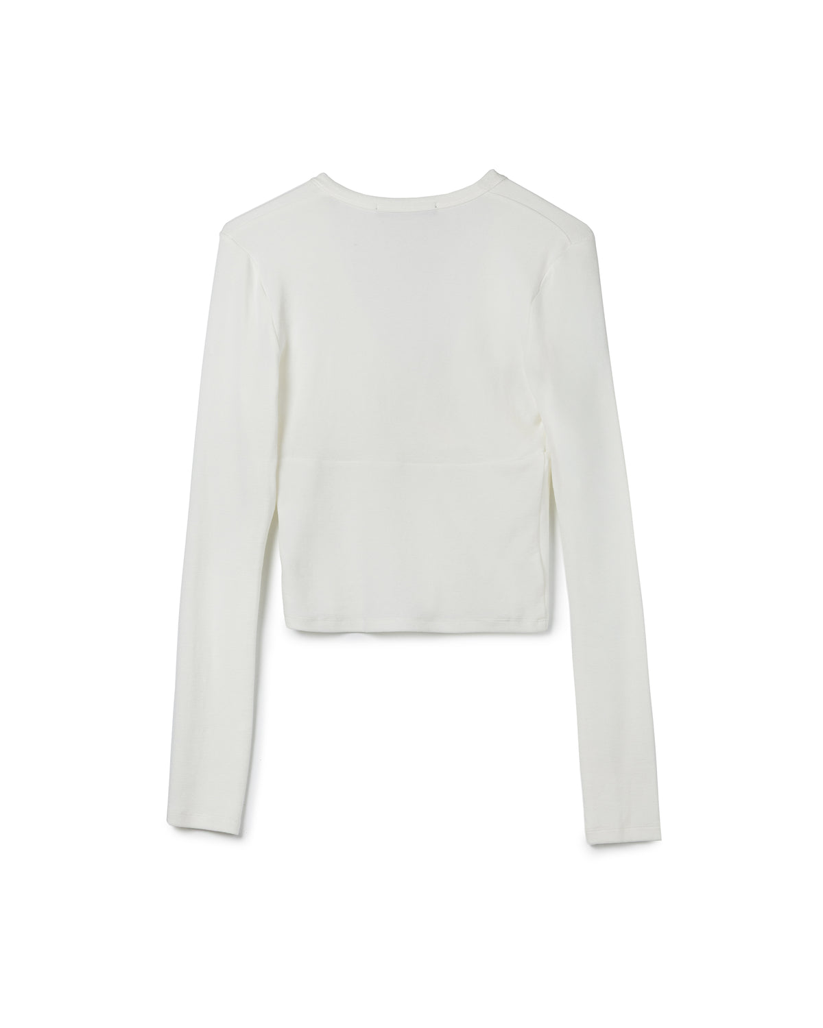 Fitted V-neck Ribbed Top
