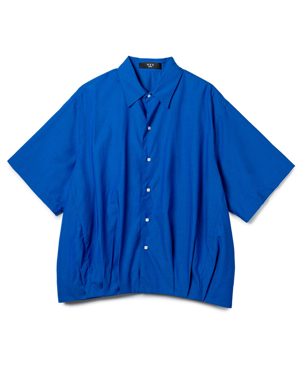 Ruched Boxy Short-Sleeve Shirt