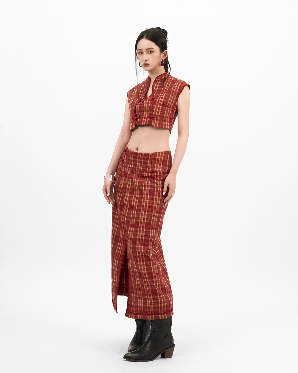 VOL.3_CH.1 Plaid Top