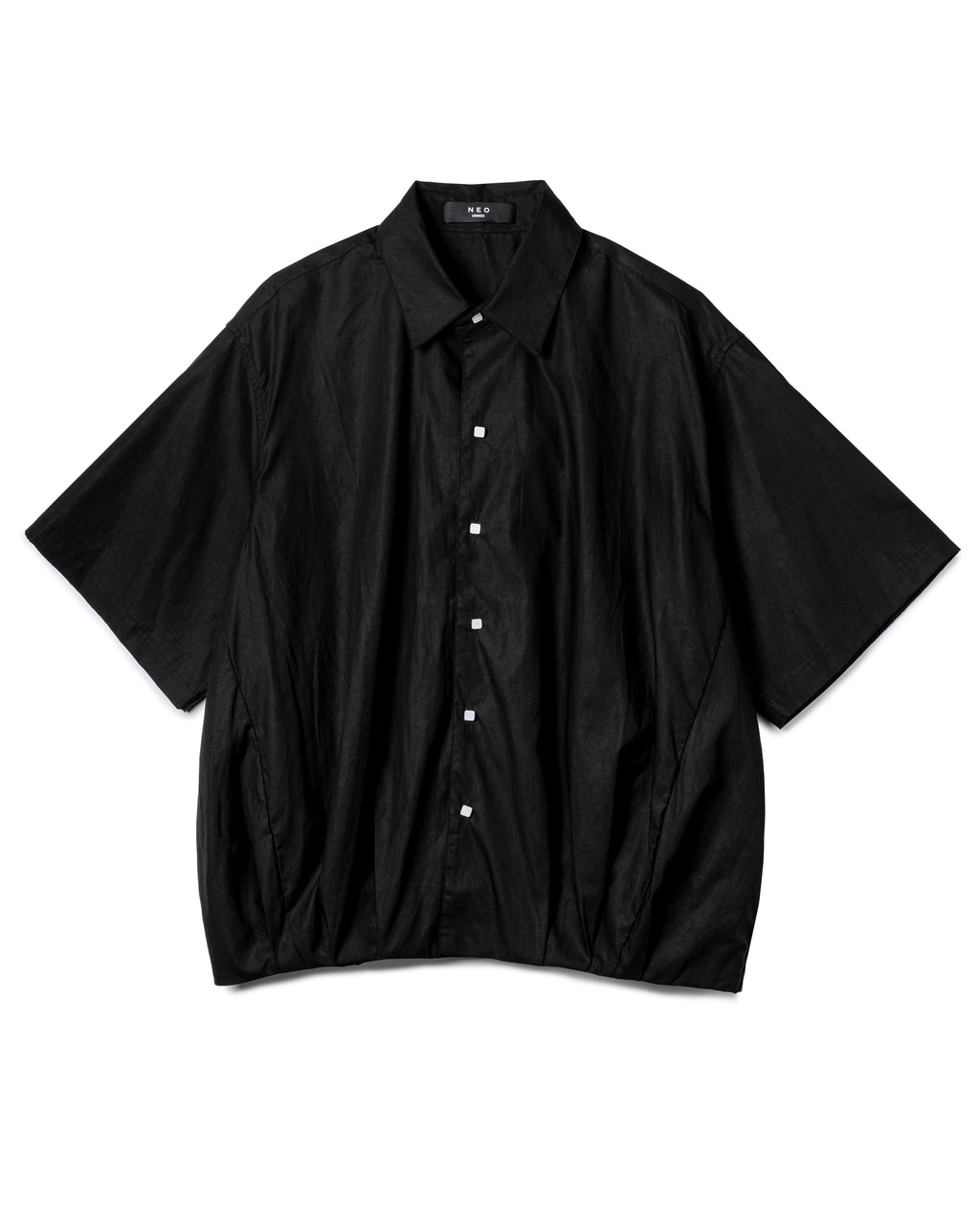 Ruched Boxy Short-Sleeve Shirt