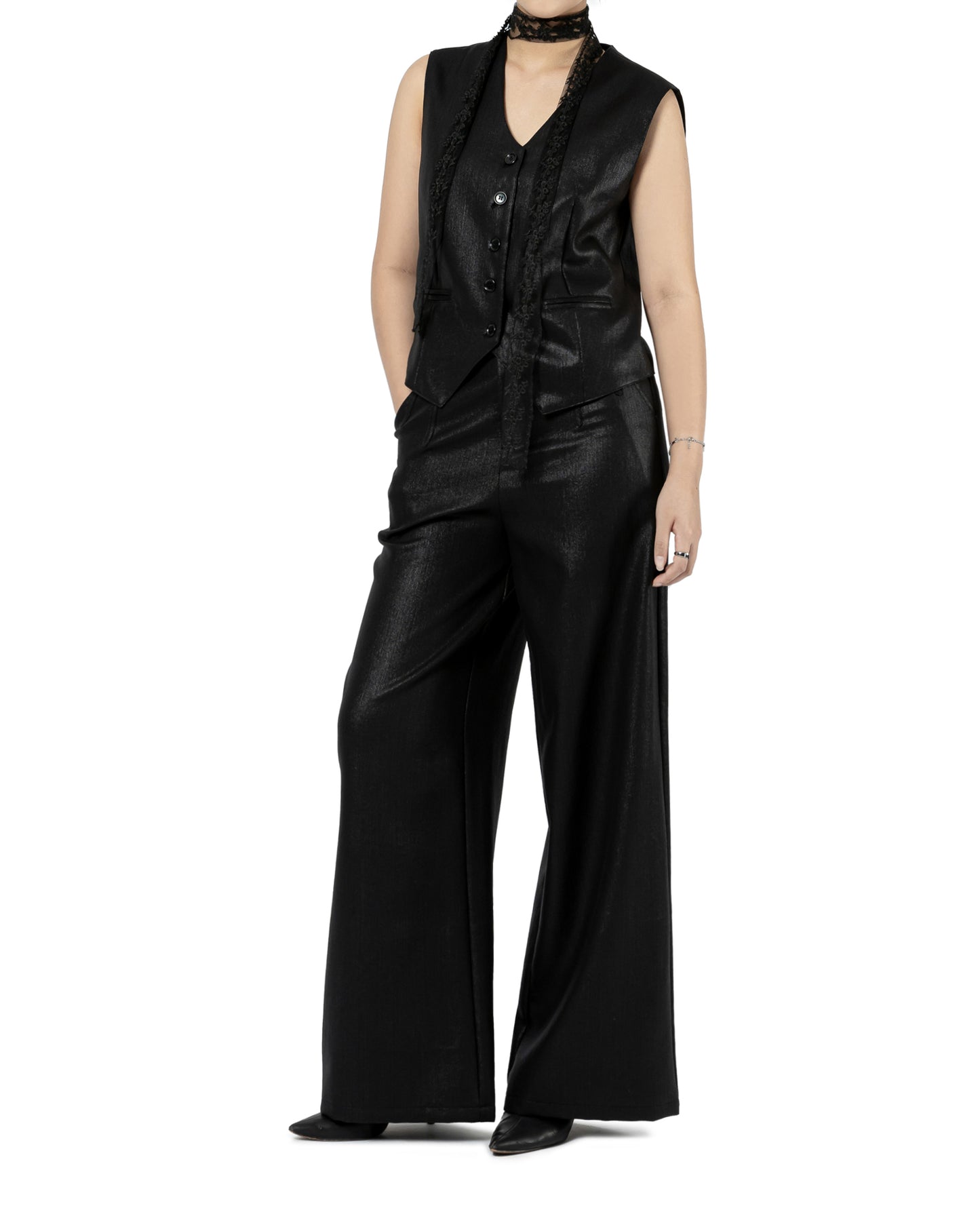 Sleek Wide Leg Trousers