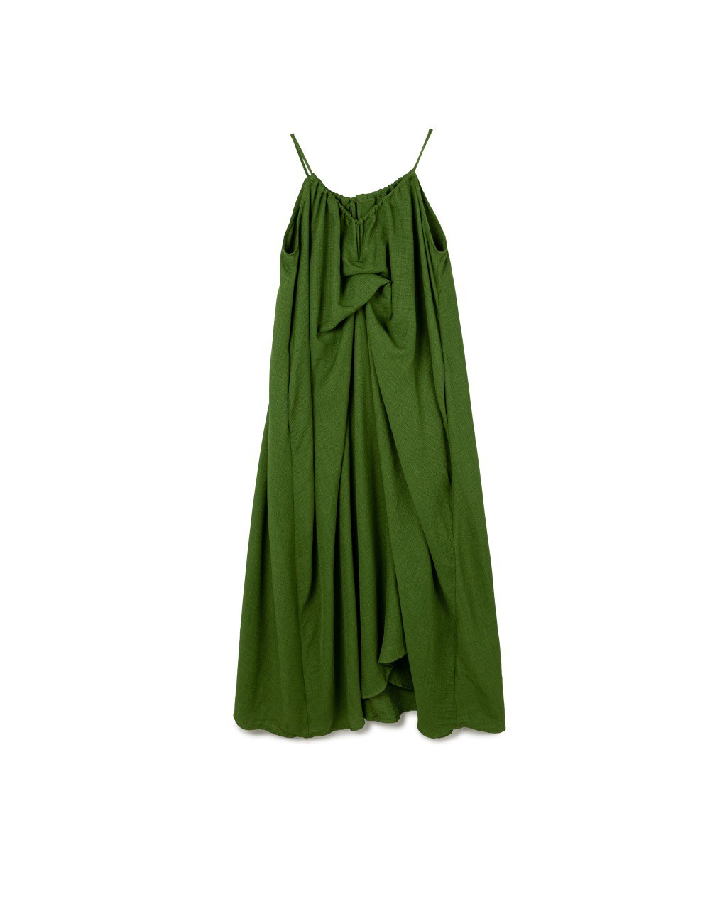 Draped Bow Slip Dress