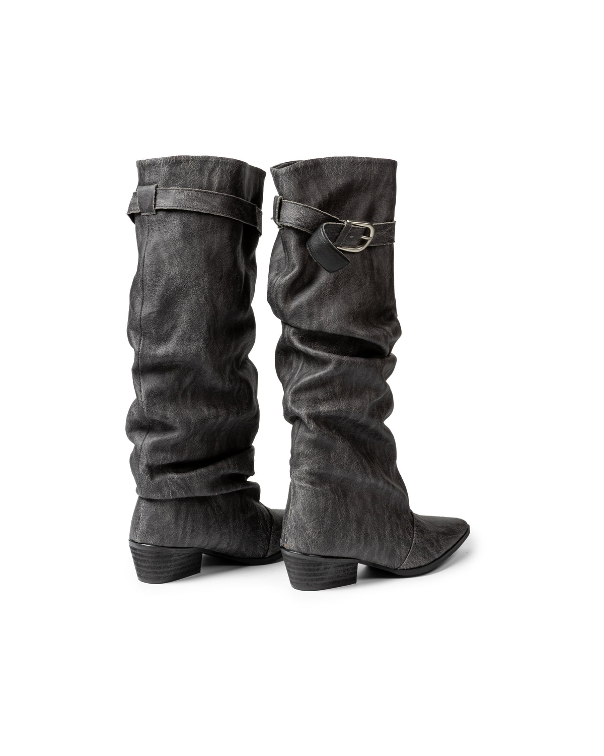Minimalist Slouched Suede Boots