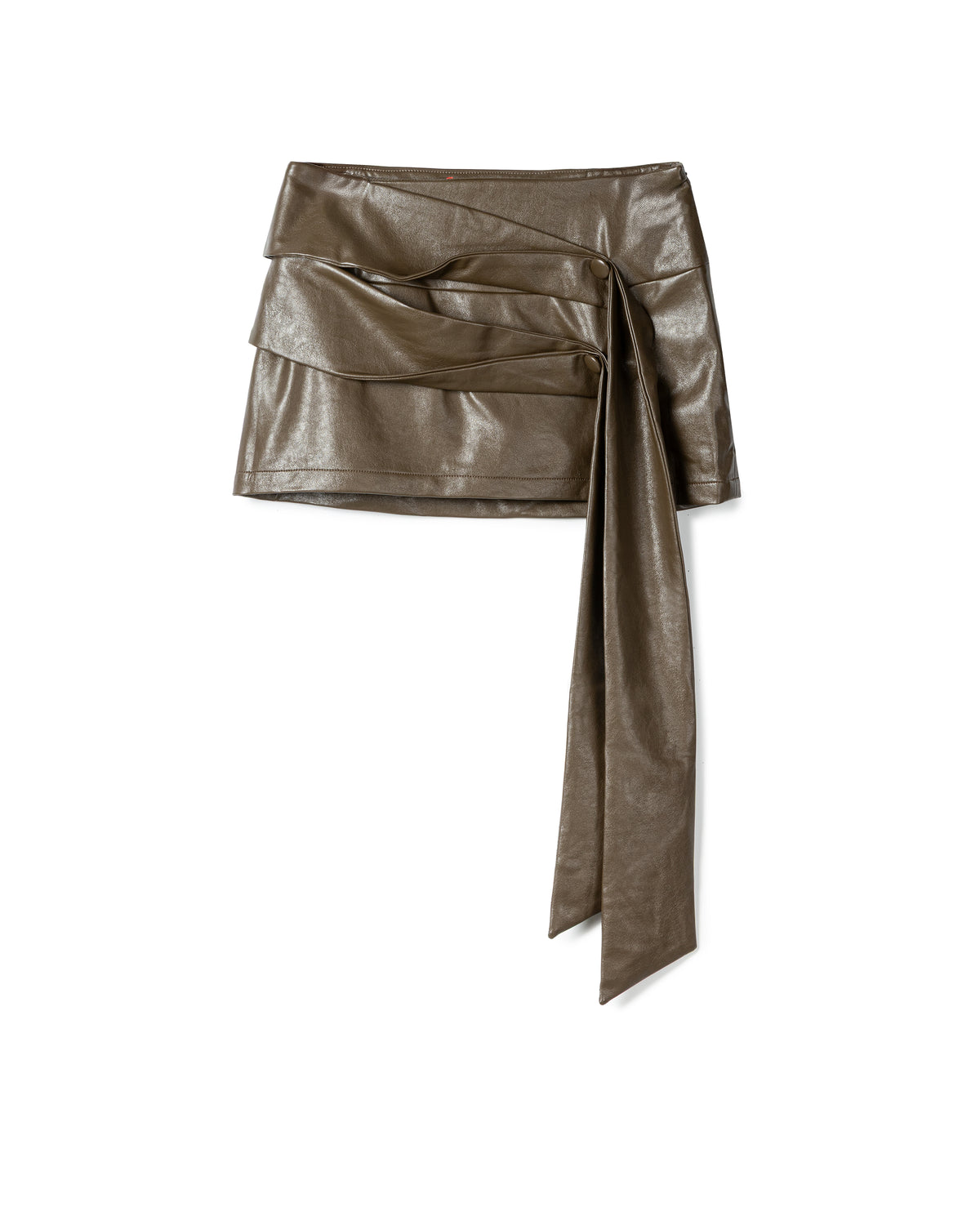 Vol.3 Ch.2 Asymmetrical Drape-Tie Mini Skirt