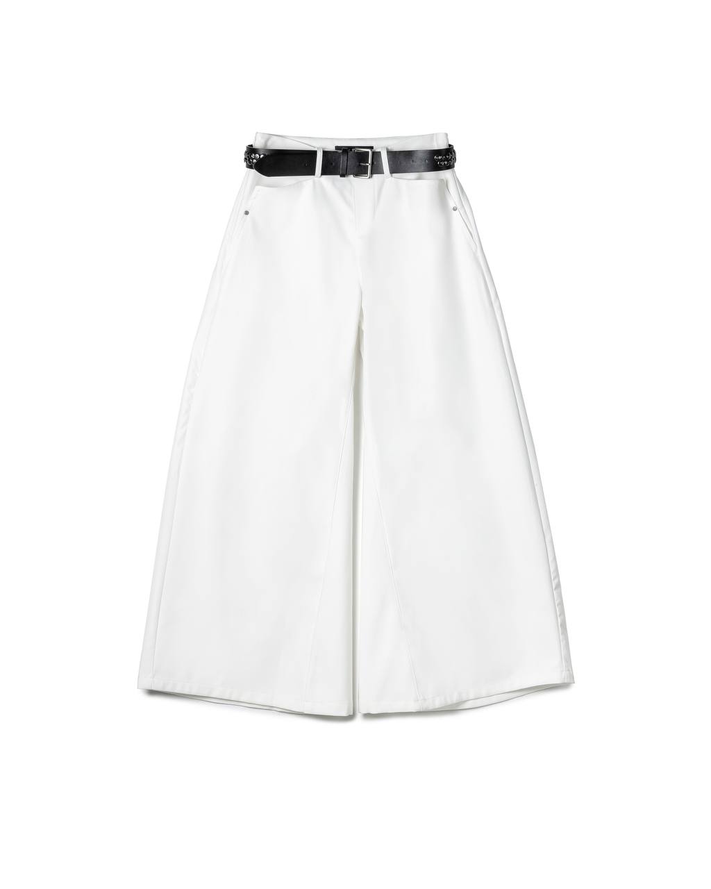 Belted Wide Leg Pants