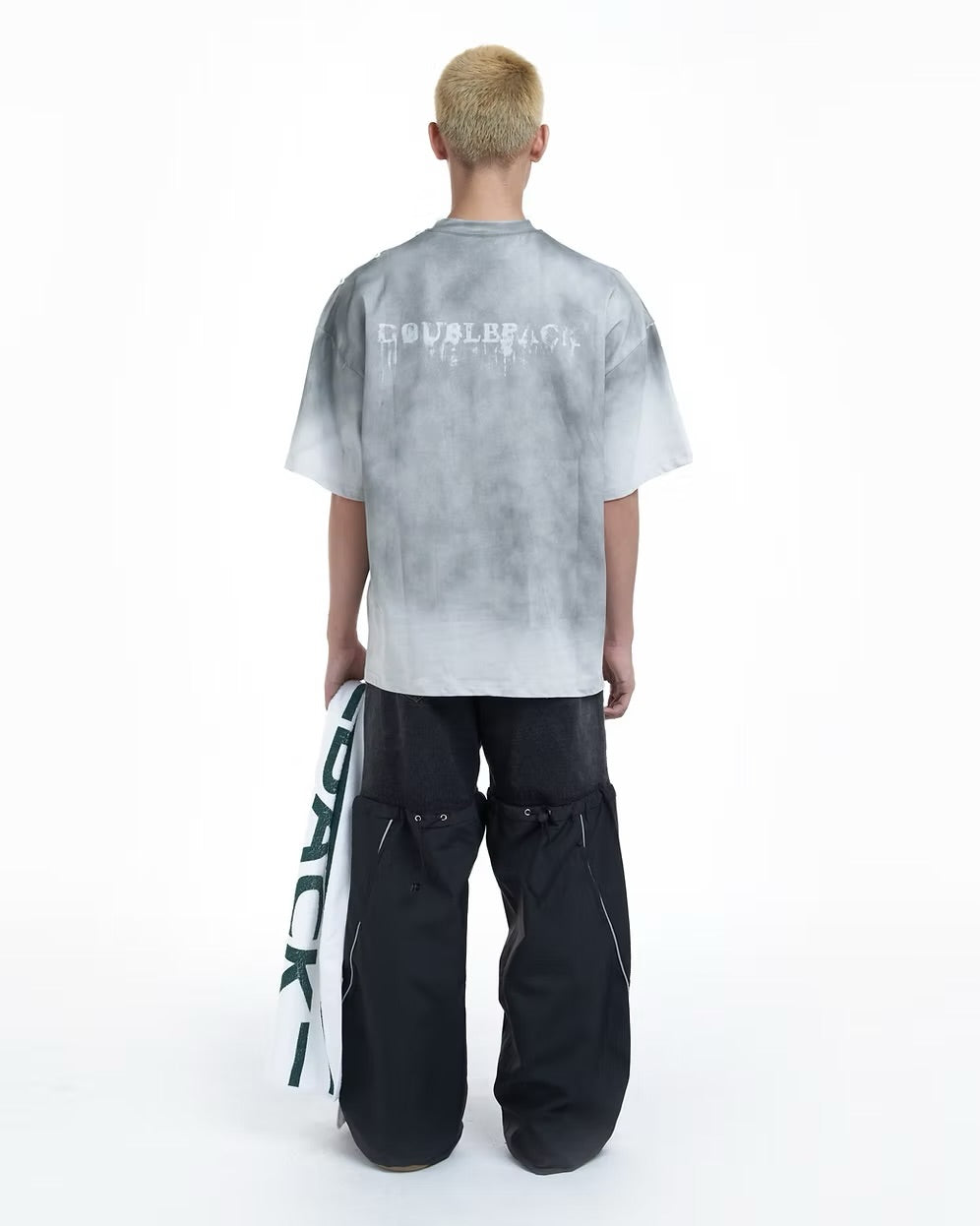 DOUBLE BACK Wet Towel Oversized T-Shirt