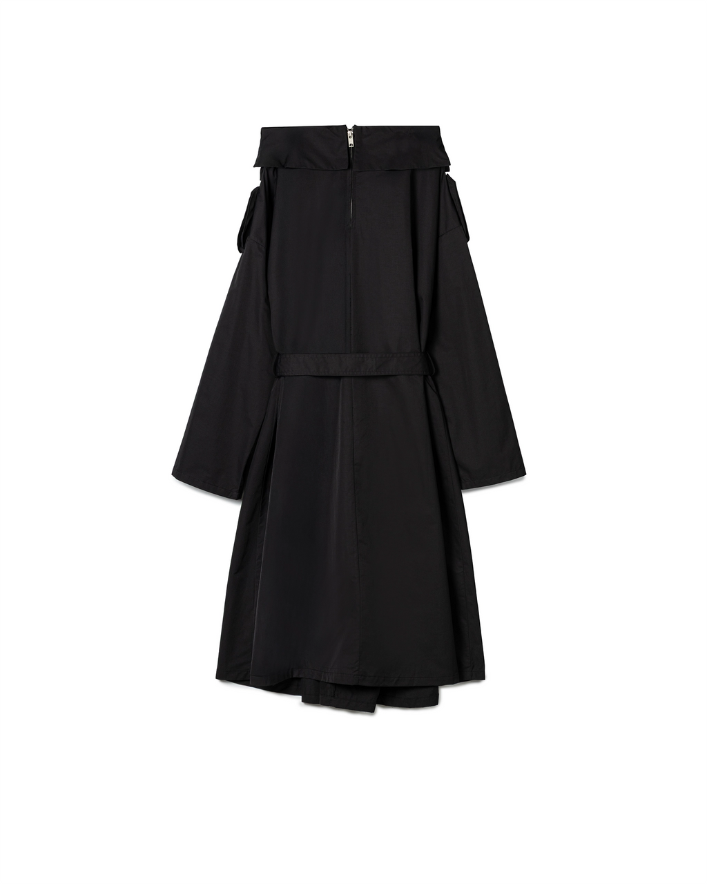 Off-Shoulder Trench Coat Dress