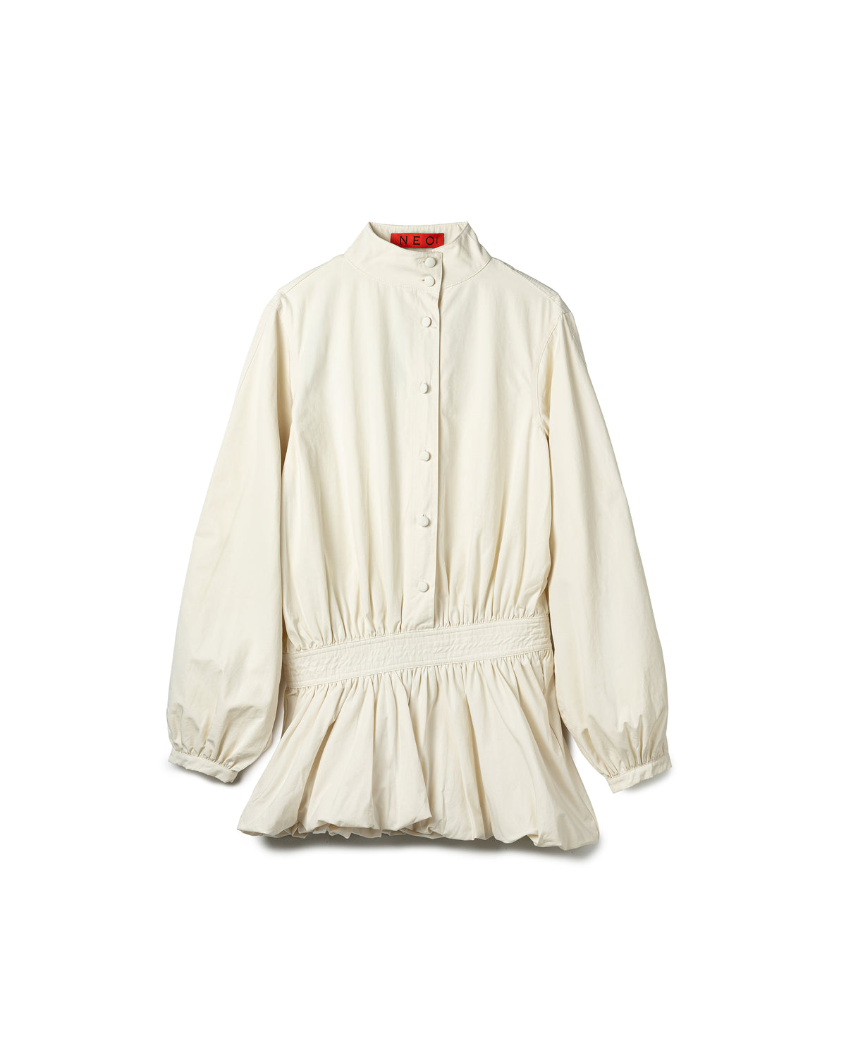 Vol.3 Ch.2 Sculptural Smocked-Waist Blouse (Plain)