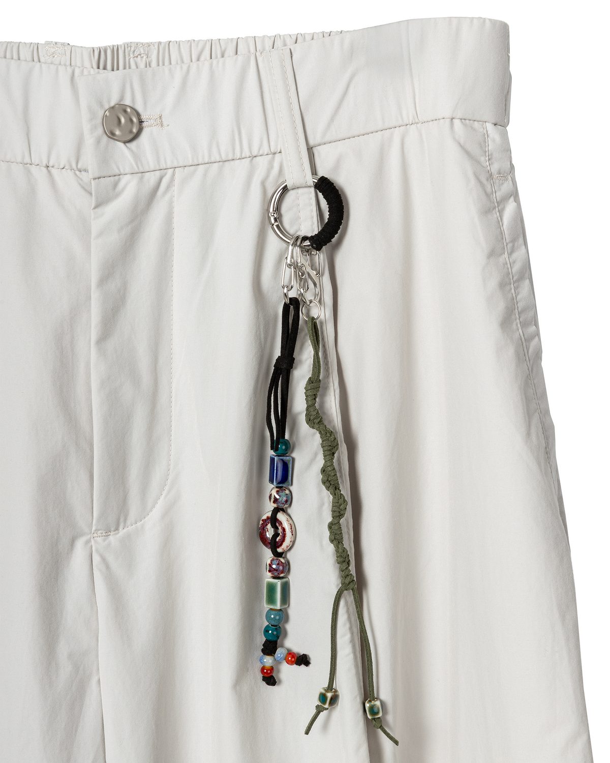Relaxed pleated wide-leg trousers