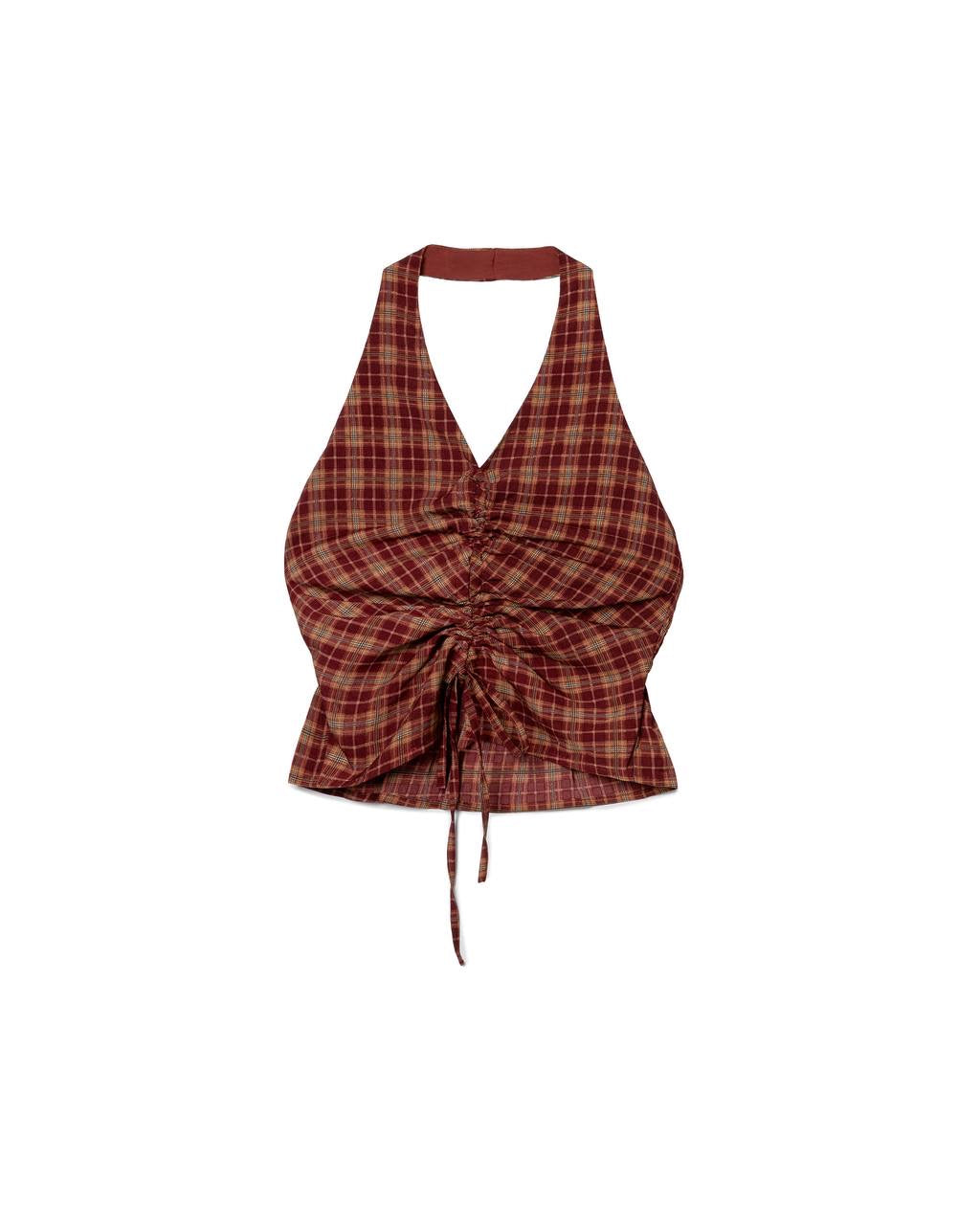 Ruched Halter-Top