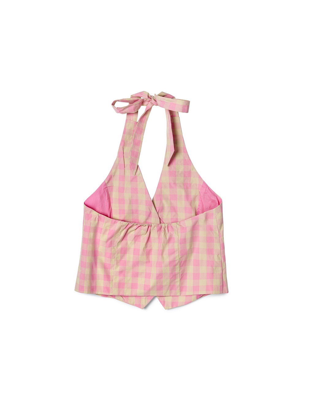 Check Halter Top