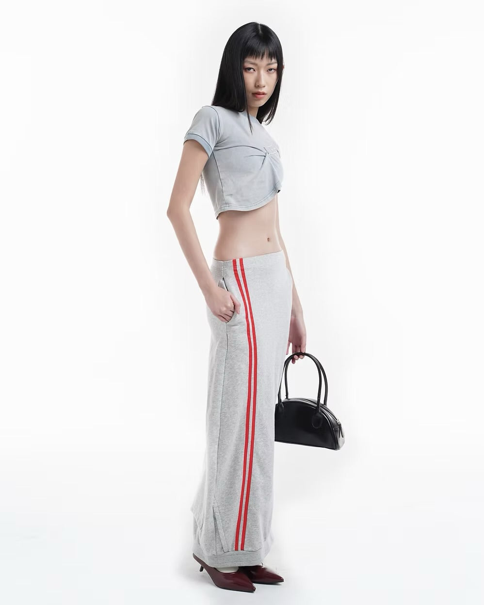 DOUBLE BACK Wrong Side Jogger Skirt