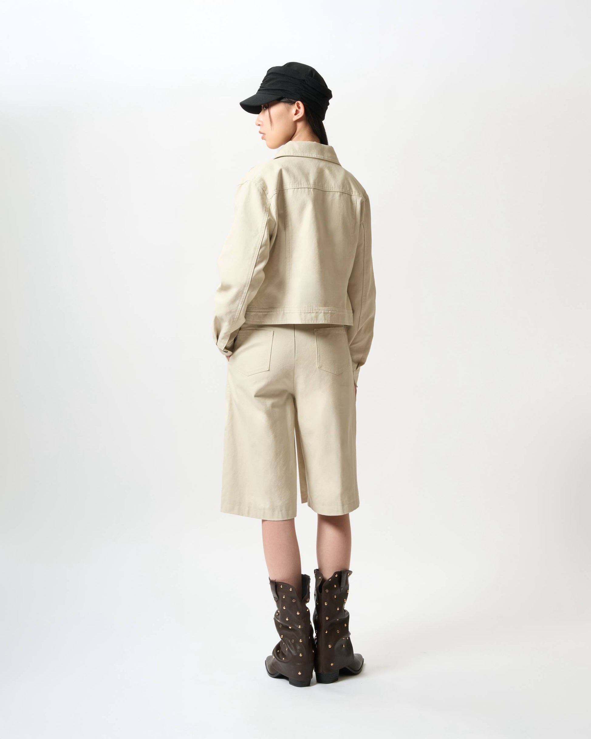 Refined Utility Cotton-Twill Jacket
