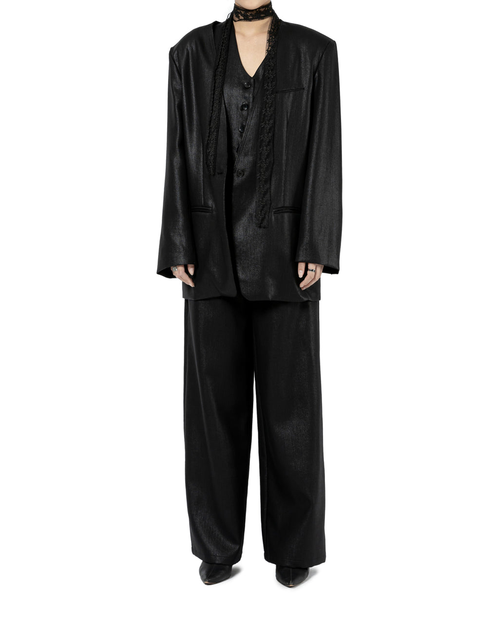 Sleek Single-Button Blazer