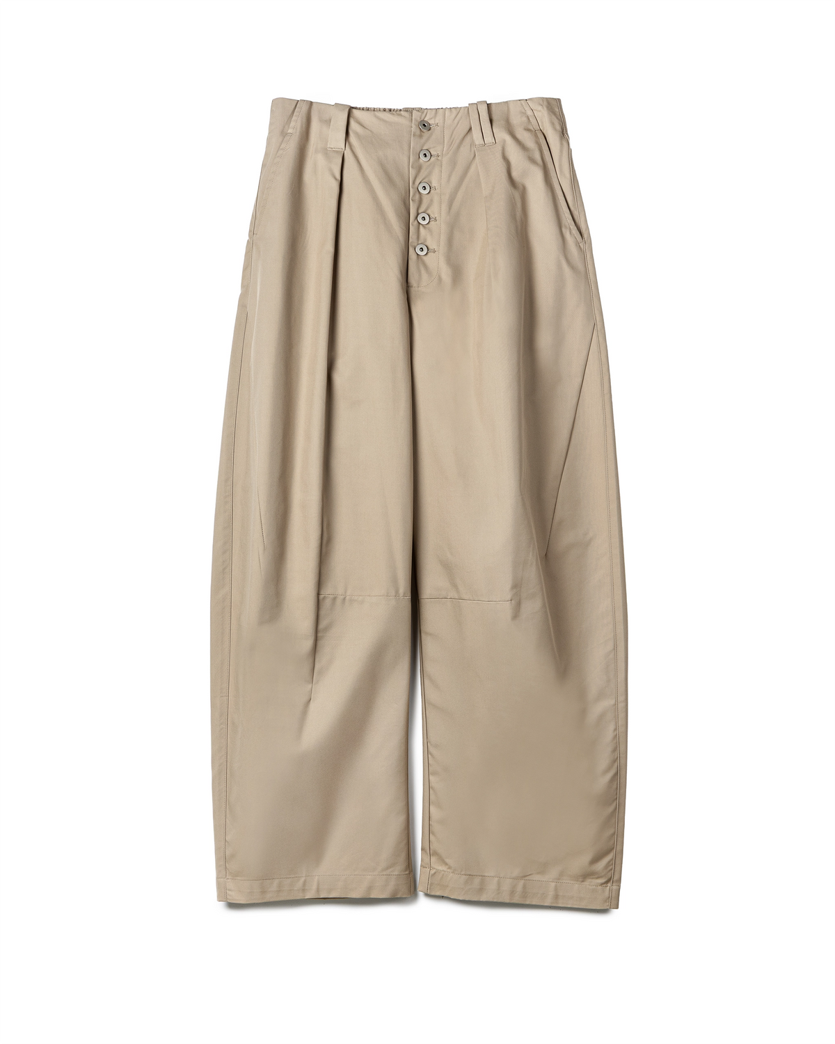 Multi-Buttoned Barrel Pants
