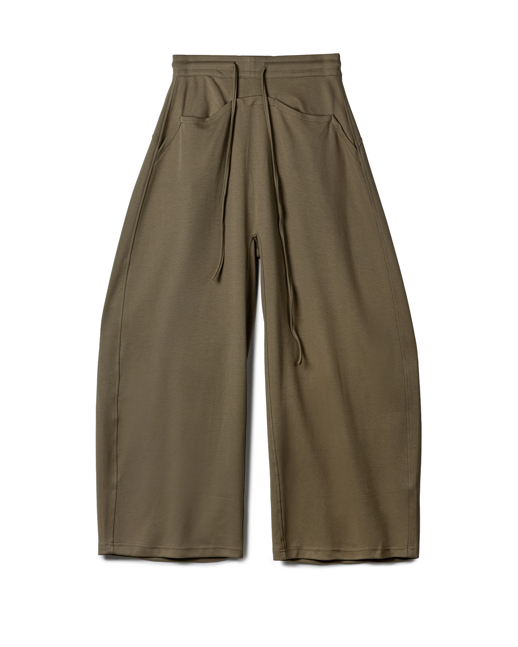 Drape Drawstring Wide-Leg Pant