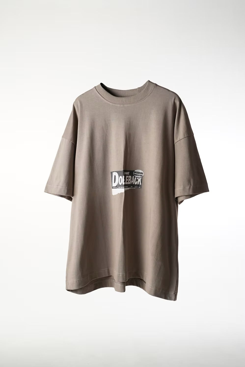 DOUBLE BACK Headline News Brown Oversize