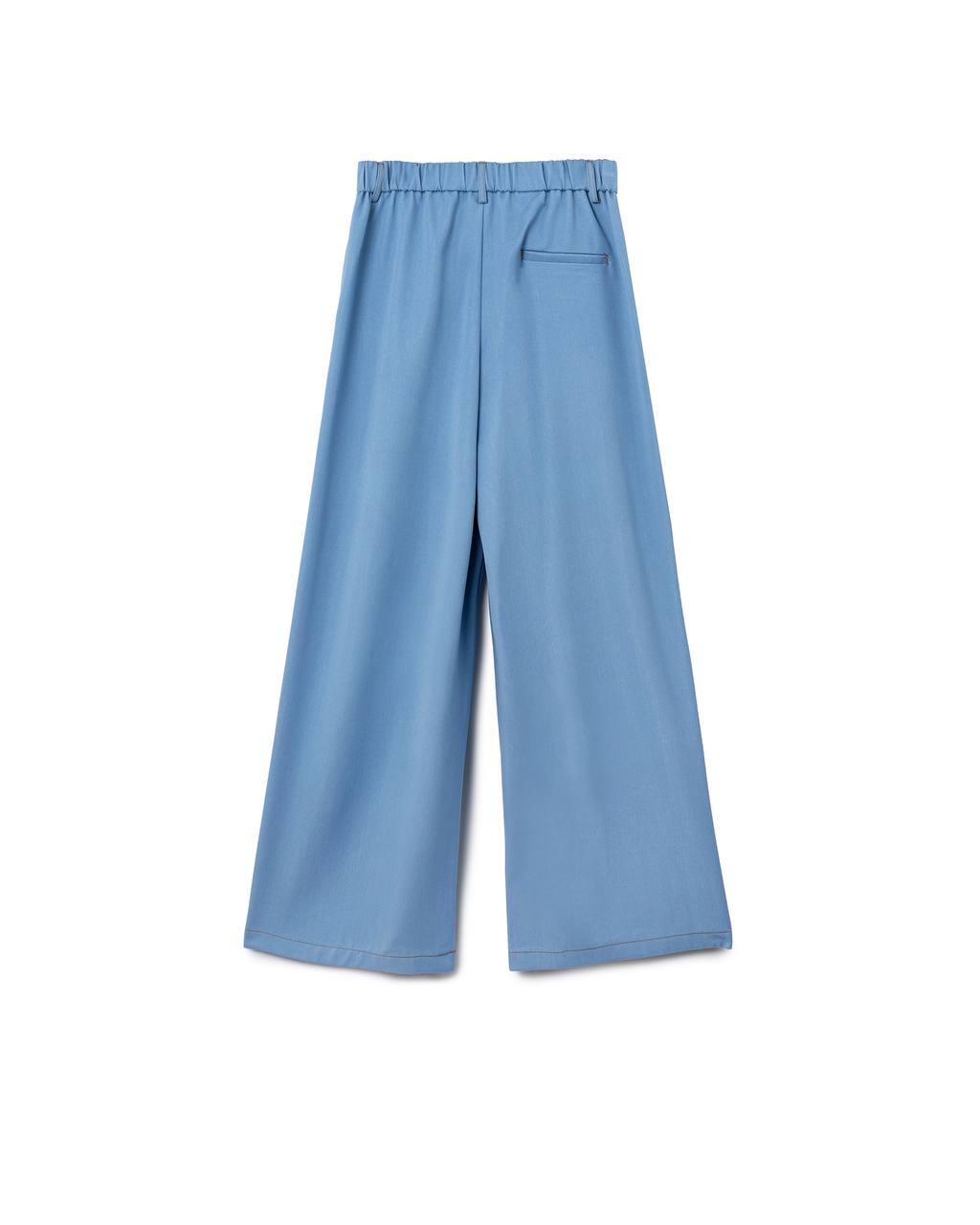 Pleated Wide-Leg Tailored Pants