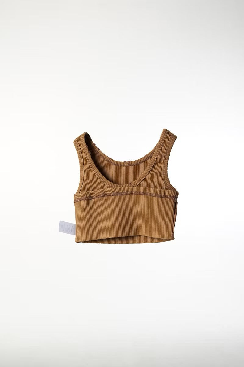 DOUBLE BACK Fold Up Grey Top