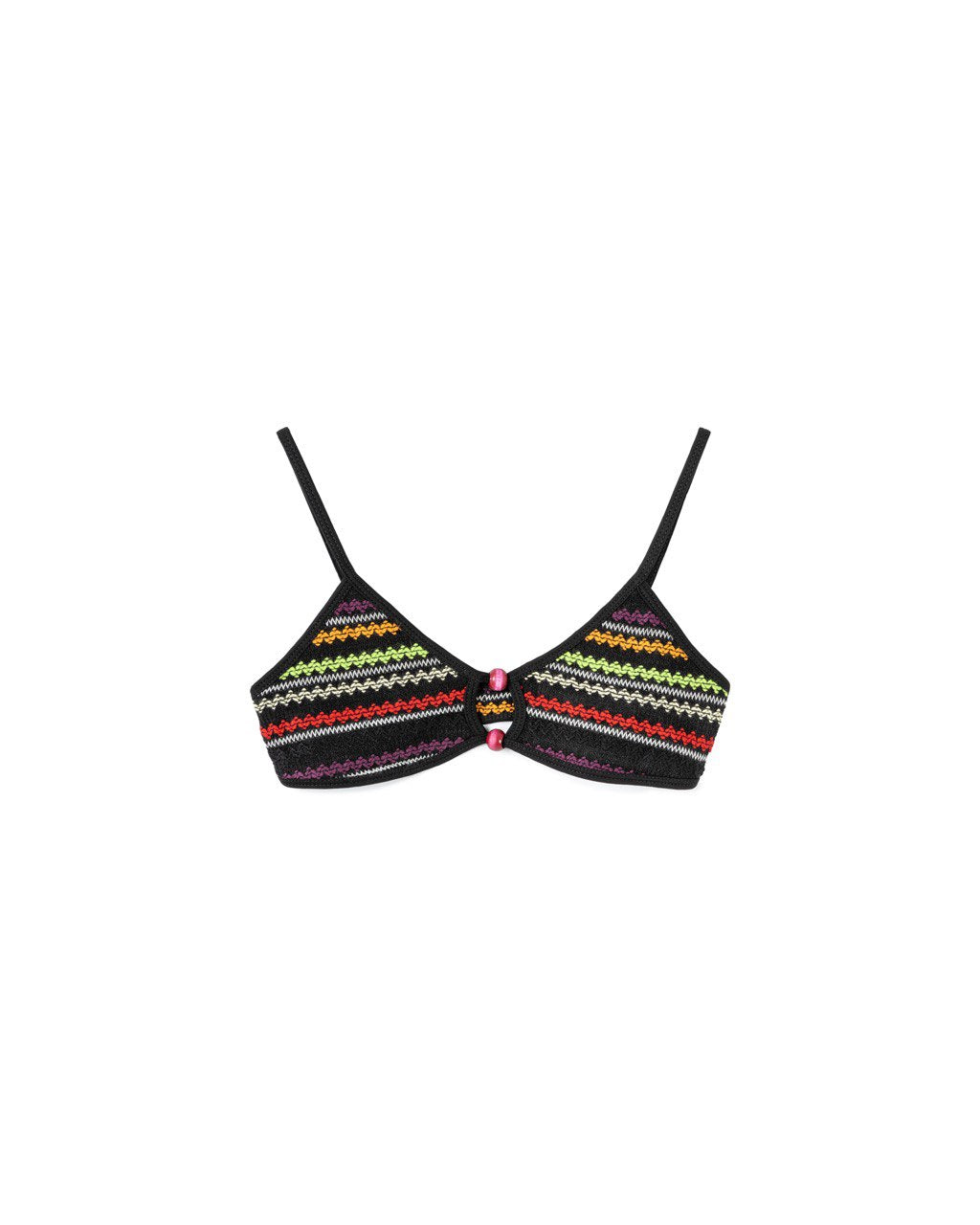Zigzag Knit Bra Top