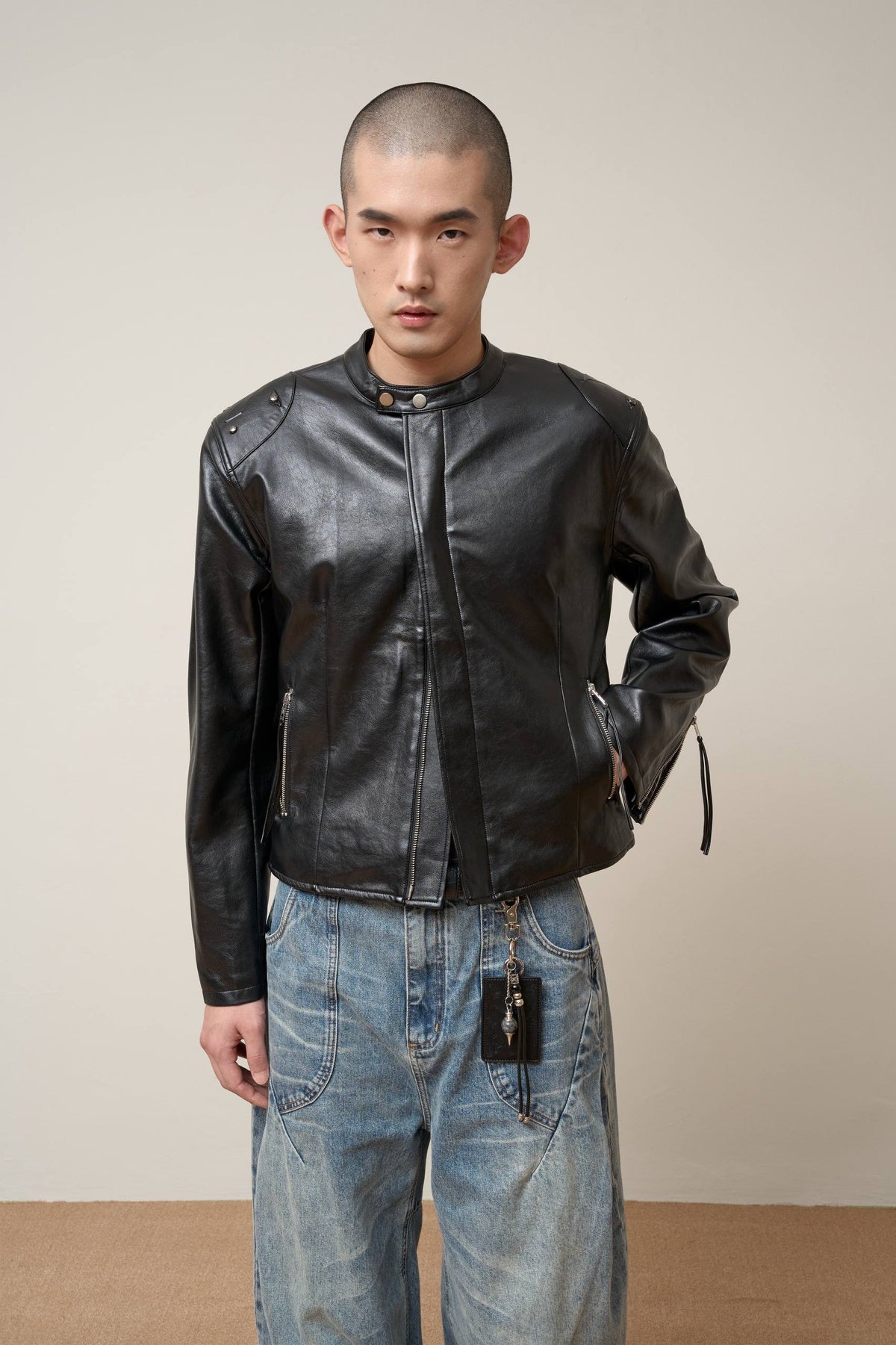 Vol.3 Ch.2 Plaid-lined Leather Jacket