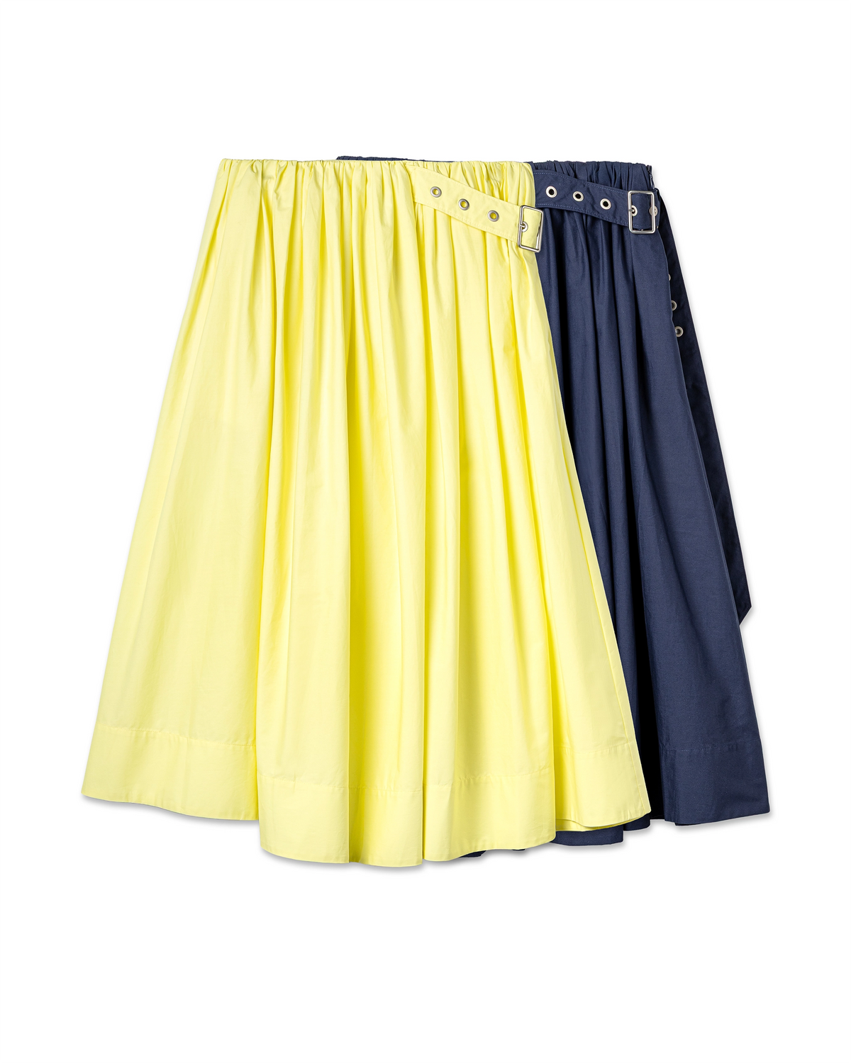 Buckled Pleated Skirt