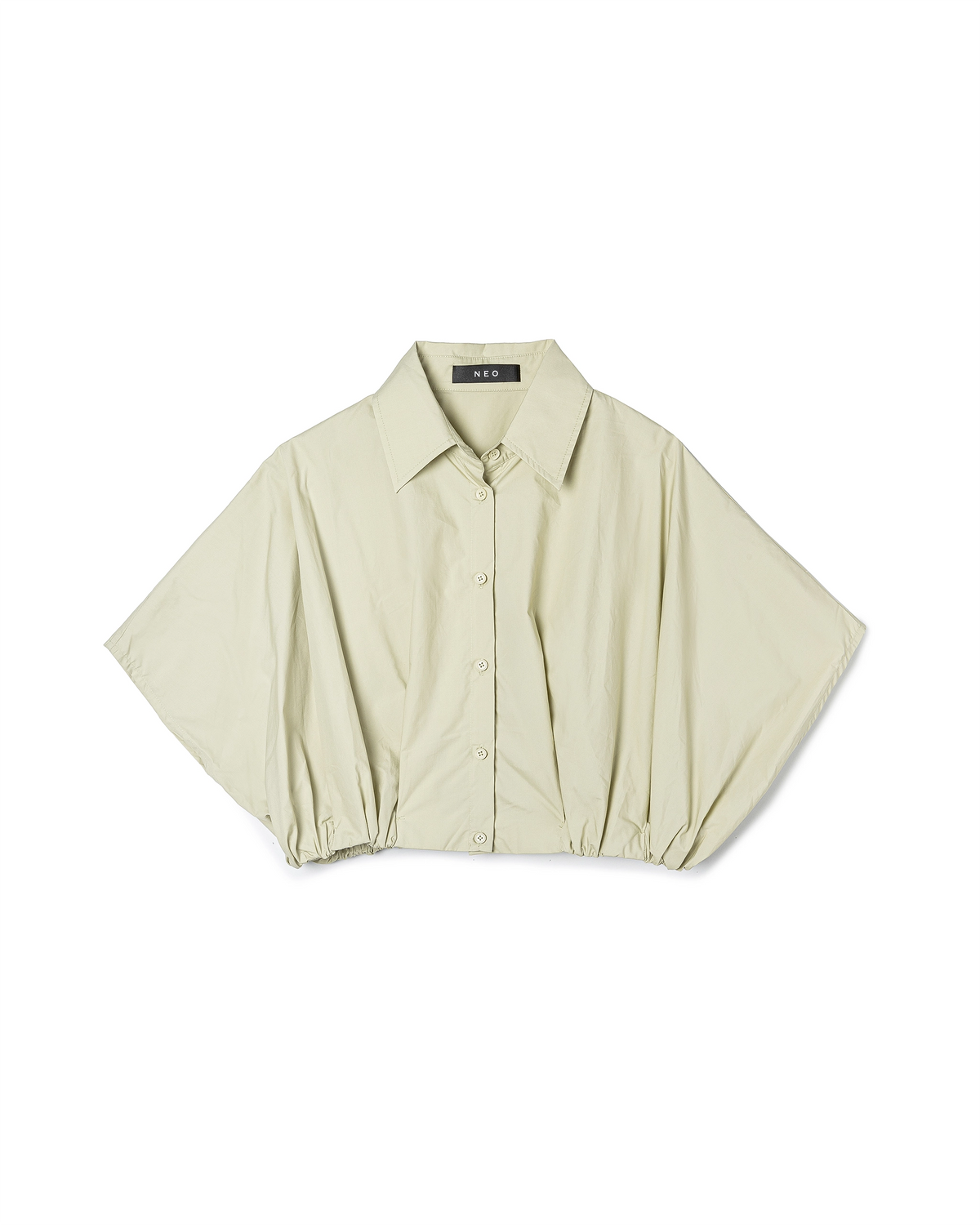 Cropped Elasticated Shirt