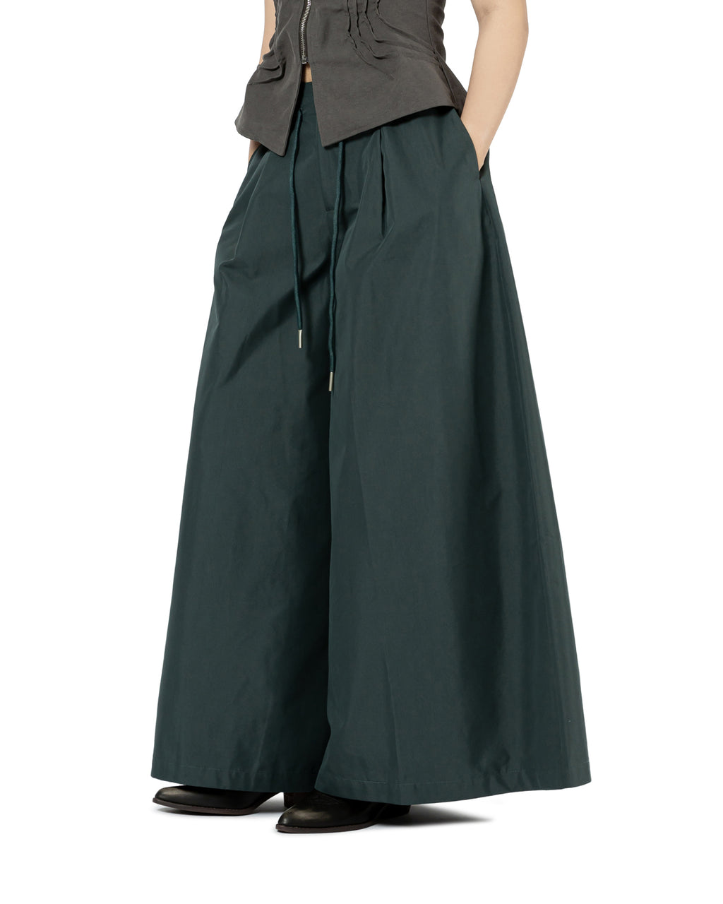 Drawstring Wide Pants